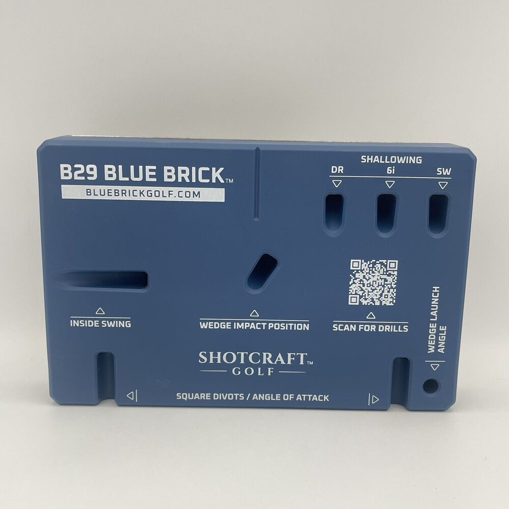 B29 Blue Brick Shotcraft Golf Practice Alignment Swing Training